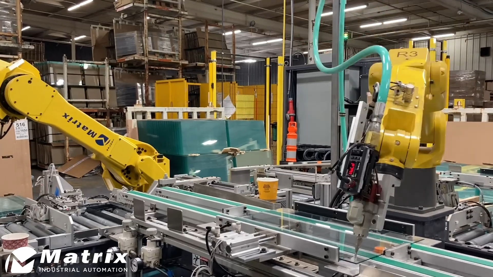 Robotic Silicone Dispensing and Glass Handling Automation