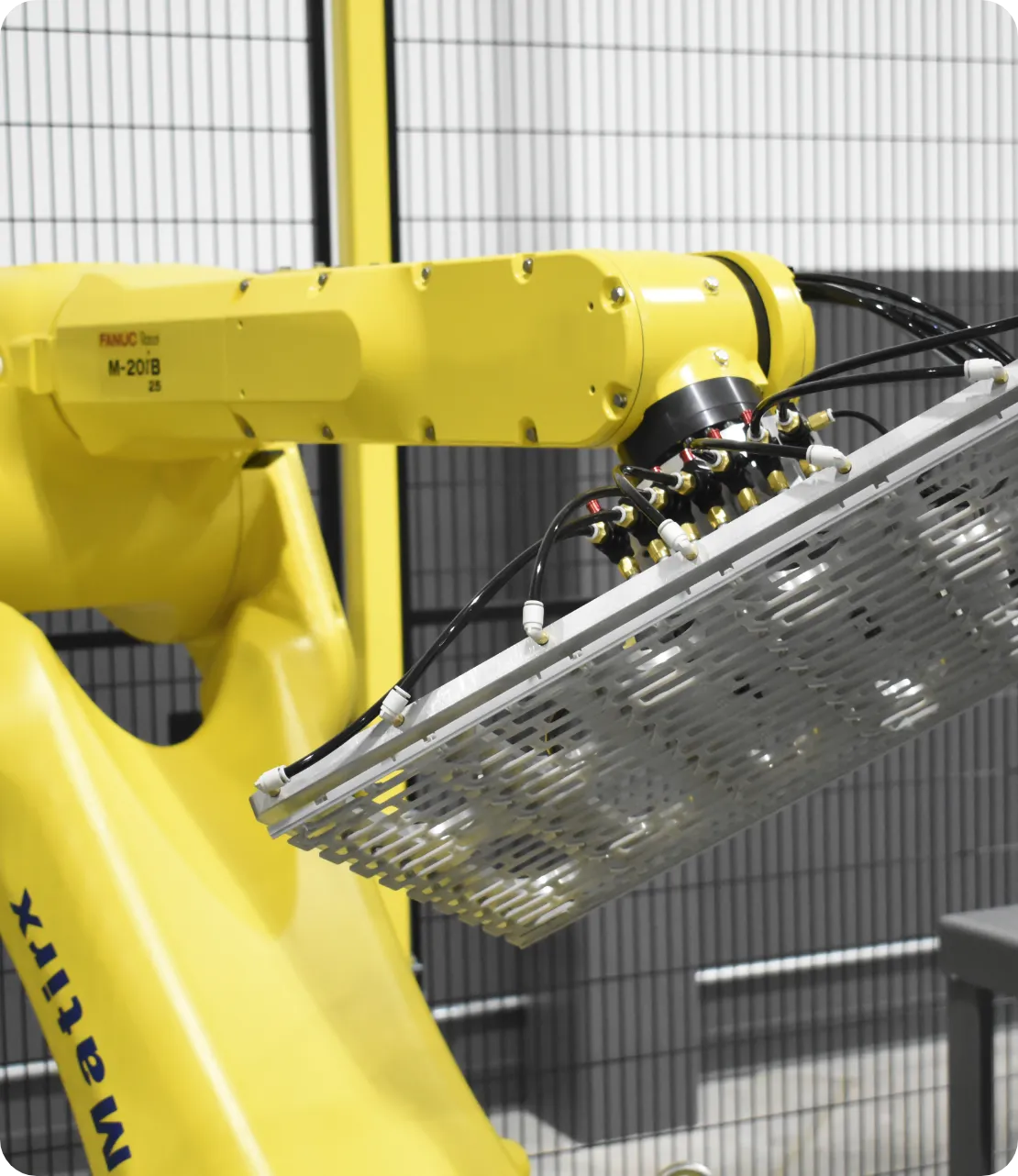 FANUC robot arm with tray