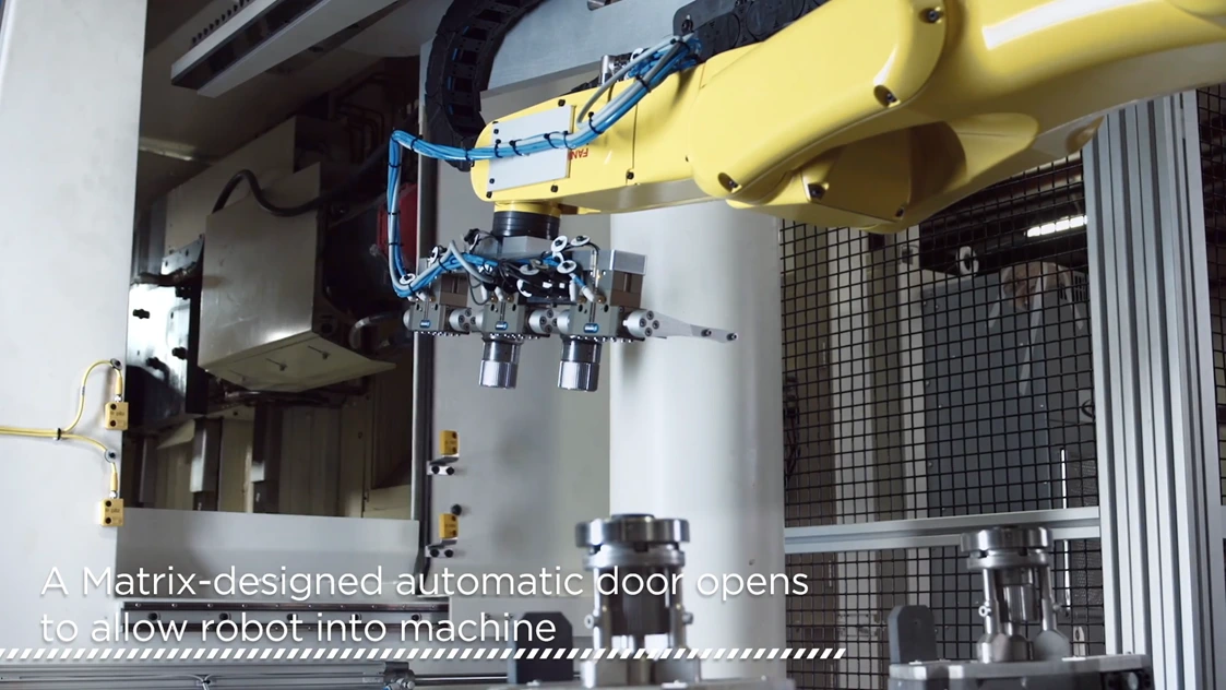 Robotic Machine Tending for Triple Parts